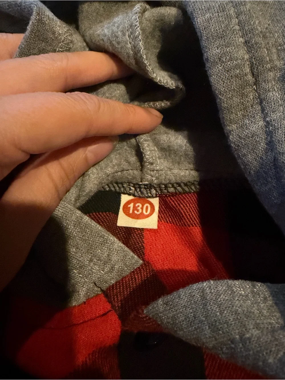 Kids Red & Black Plaid Hooded Jacket - Cozy Button-Front